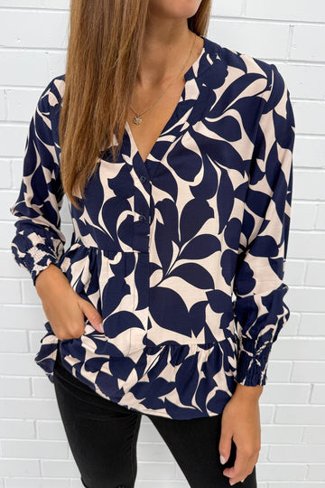 Navy Print: kym