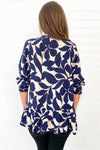 Navy Print