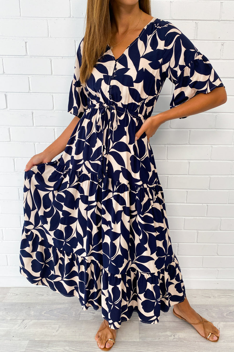 Navy Print