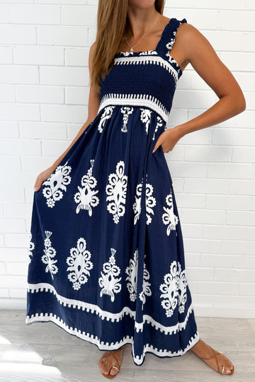 Navy White Boho: kym