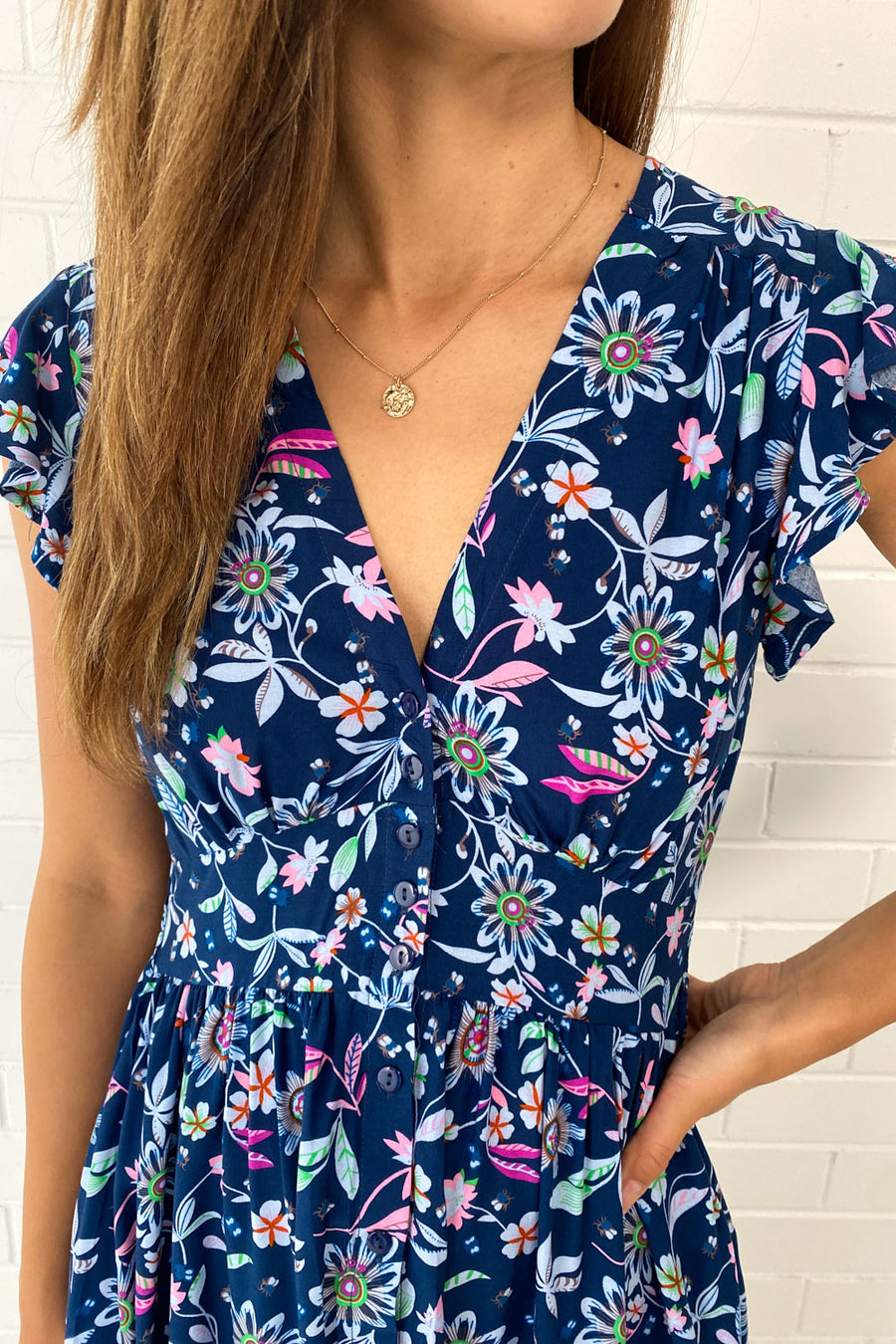 Navy Floral