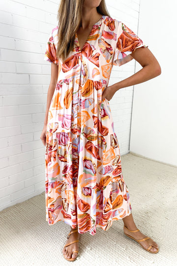 Pink Orange Print: kym