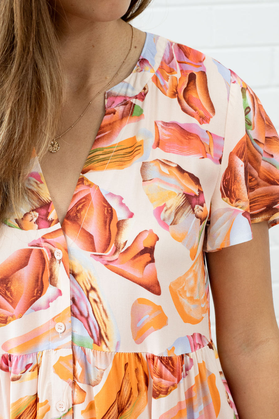 Pink Orange Print