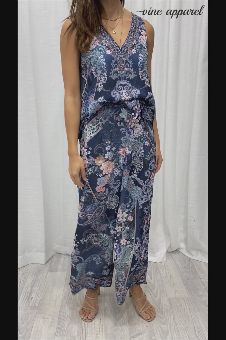 Navy Floral